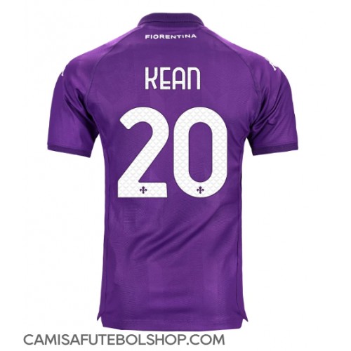 Camisa de time de futebol Fiorentina Moise Kean #20 Replicas 1º Equipamento 2024-25 Manga Curta